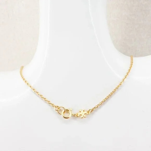 Tory Burch Resin Clover Necklace Ivory OS